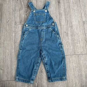 Hanna Andersson kids Denim Overalls 18-24 months